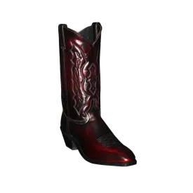 Abilene Men's Square Dress Toe Western Black Cherry Boots