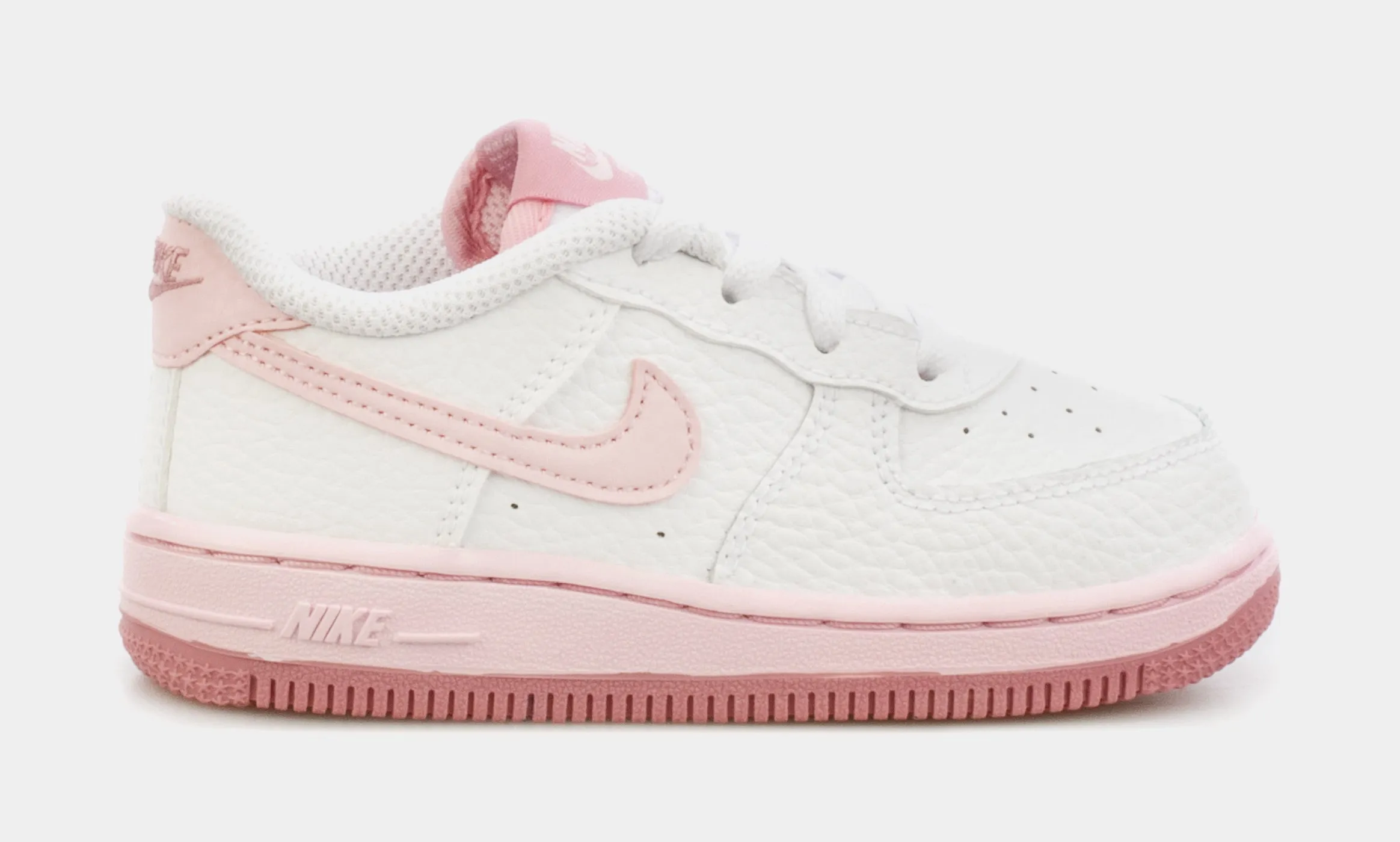 Air Force 1 Infant Toddler Basketball Shoes (White/Pink)