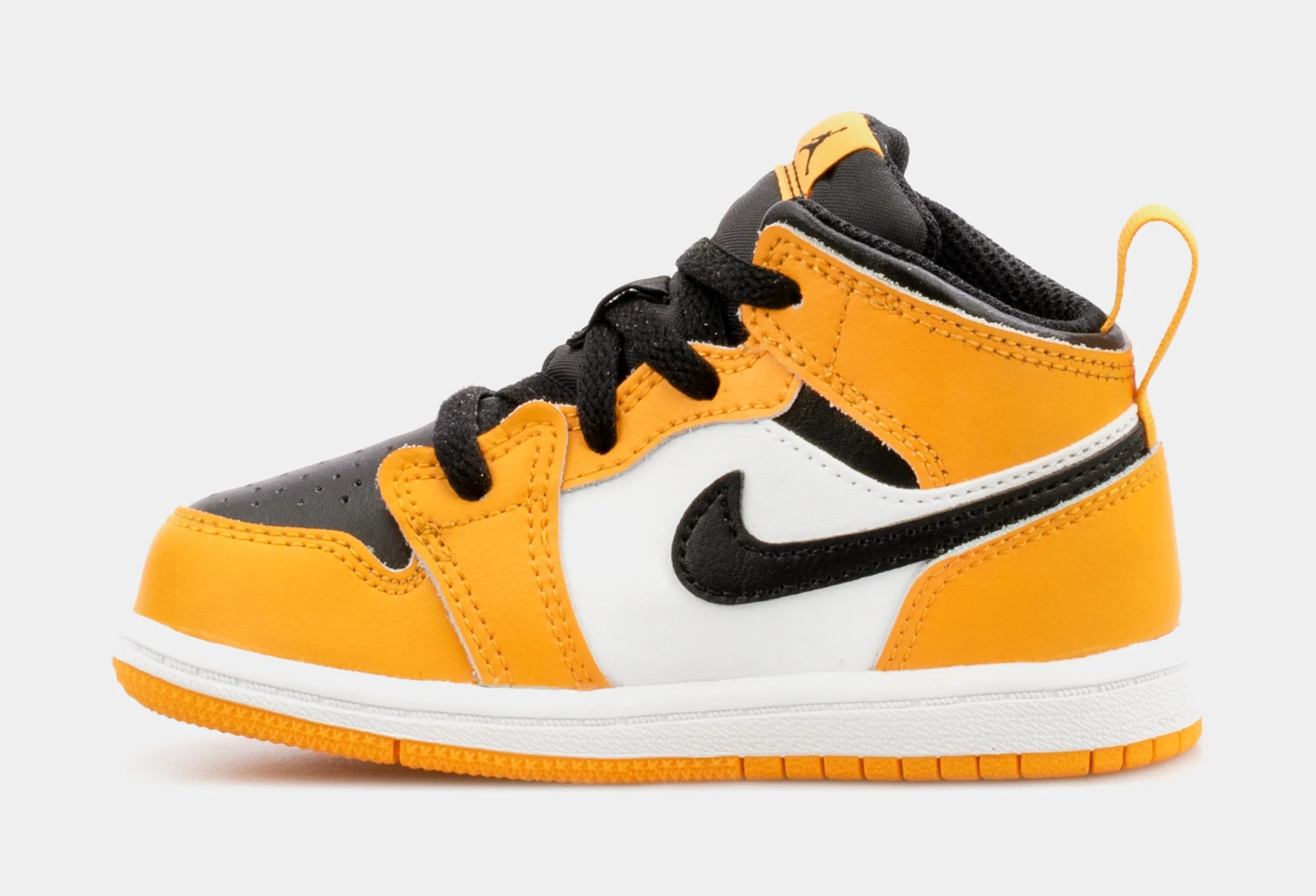 Air Jordan 1 Mid Infant Toddler Lifestyle Shoes (Yellow/Black)