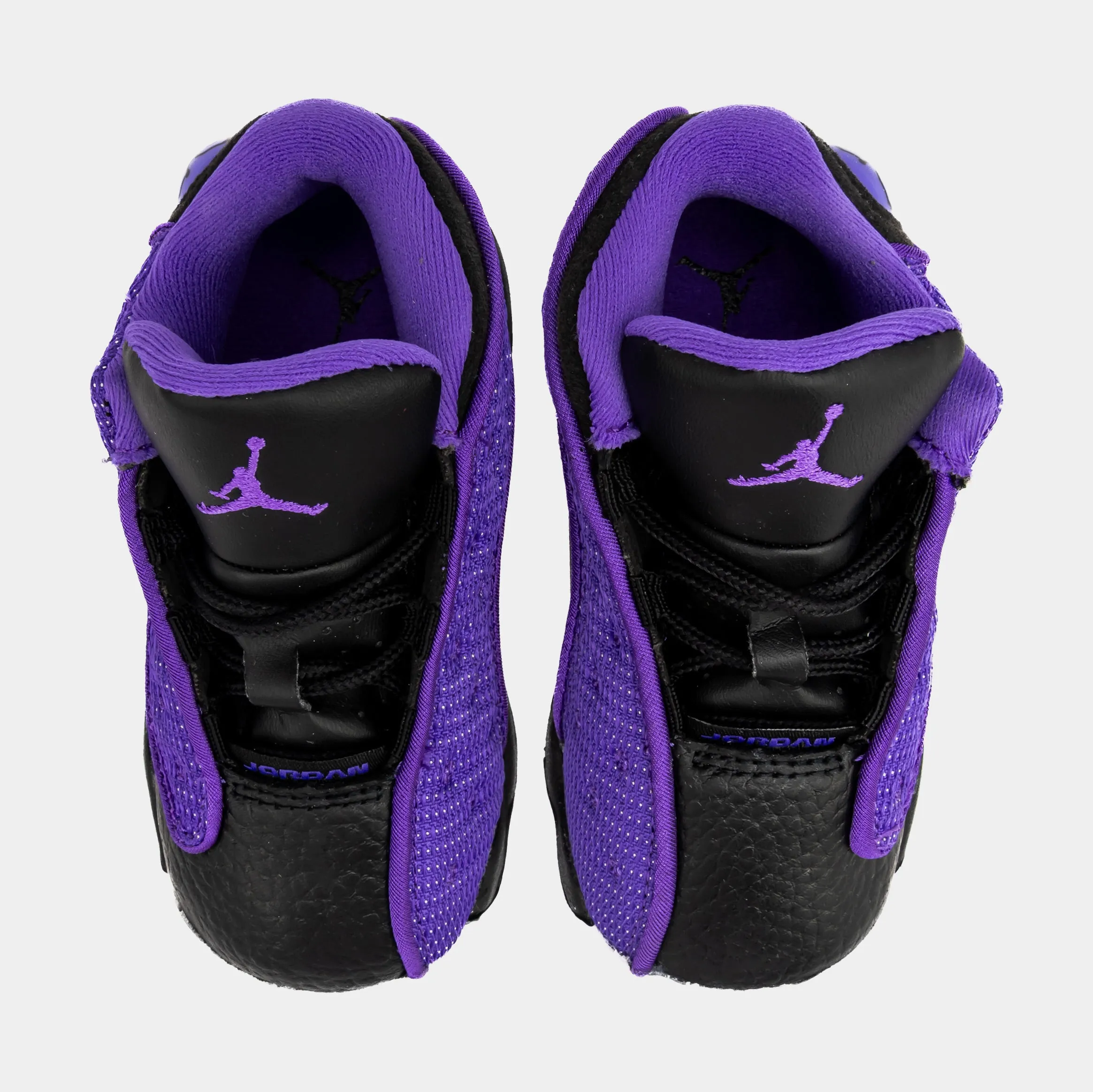 Air Jordan 13 Retro Purple Venom Infant Toddler Lifestyle Shoes (Black/Purple)