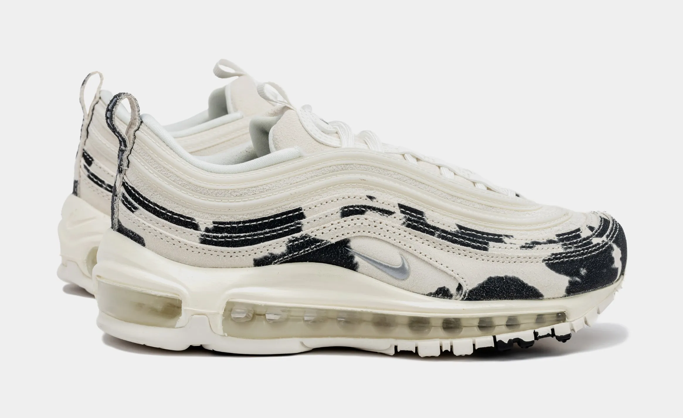 Air Max 97 Cow Print Womens Running Shoes (Beige/Black)