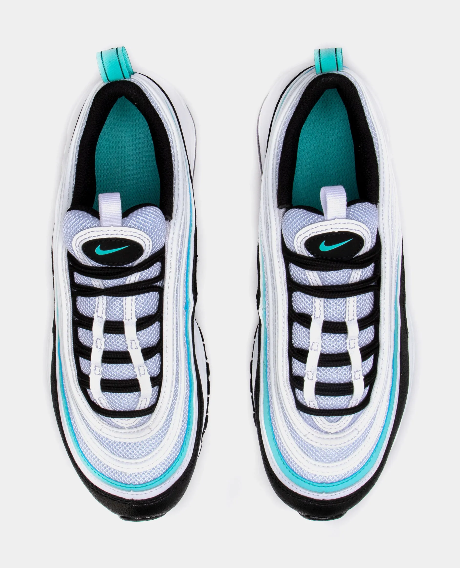 Air Max 97 Tiffany Grade School Running Shoes (White/Teal)