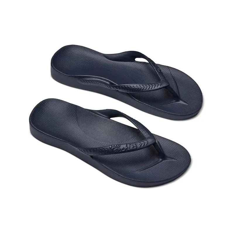 Archies Navy Arch Support Thongs