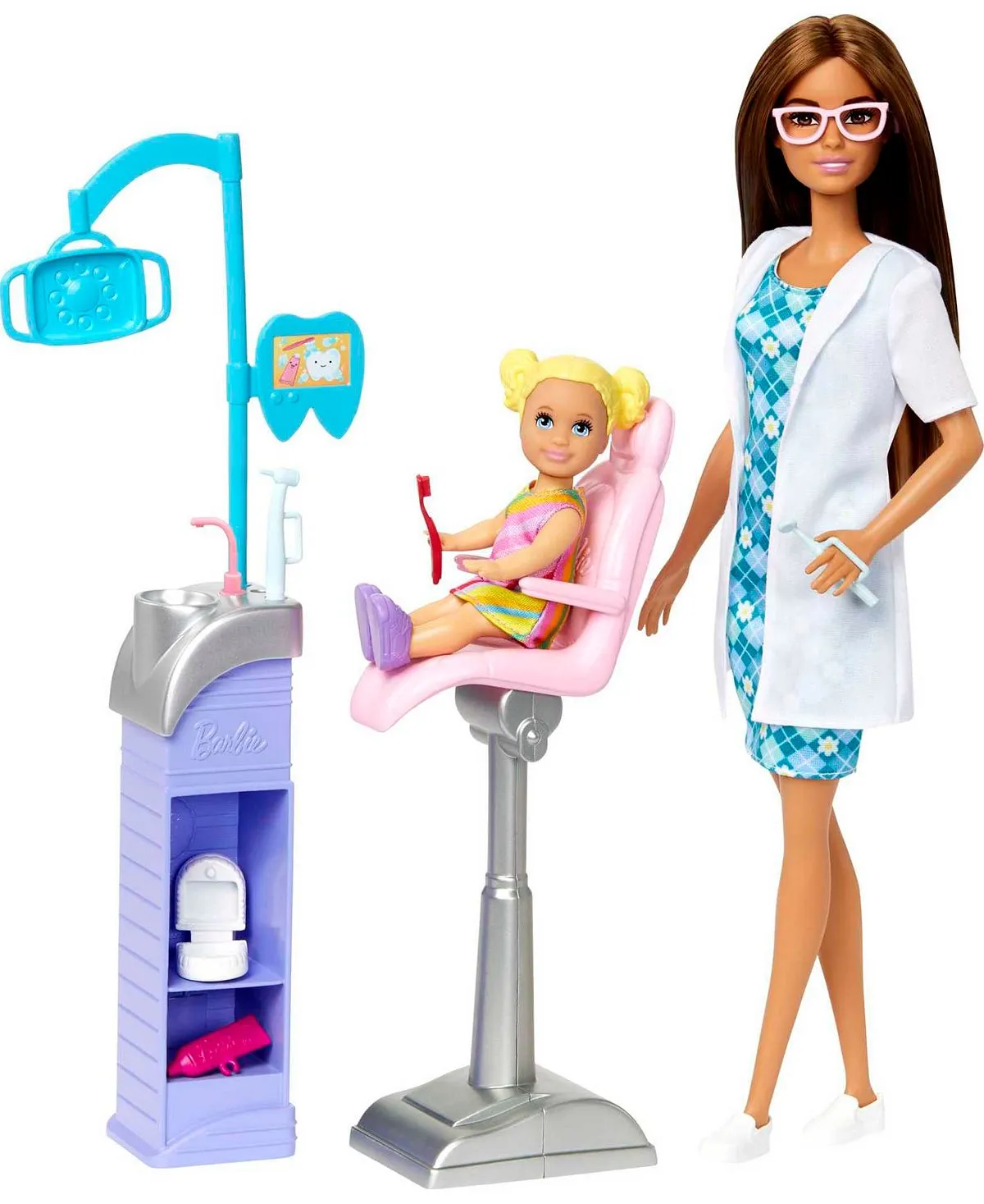 Barbie Careers Dentist Doll and Playset With Accessories, Barbie Toys