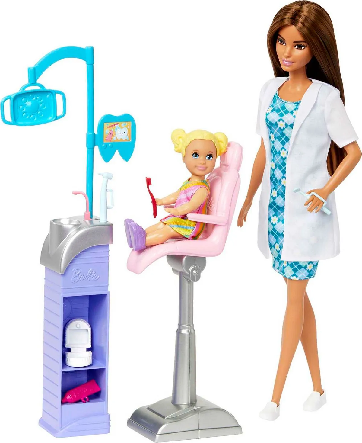 Barbie Careers Dentist Doll and Playset With Accessories, Barbie Toys