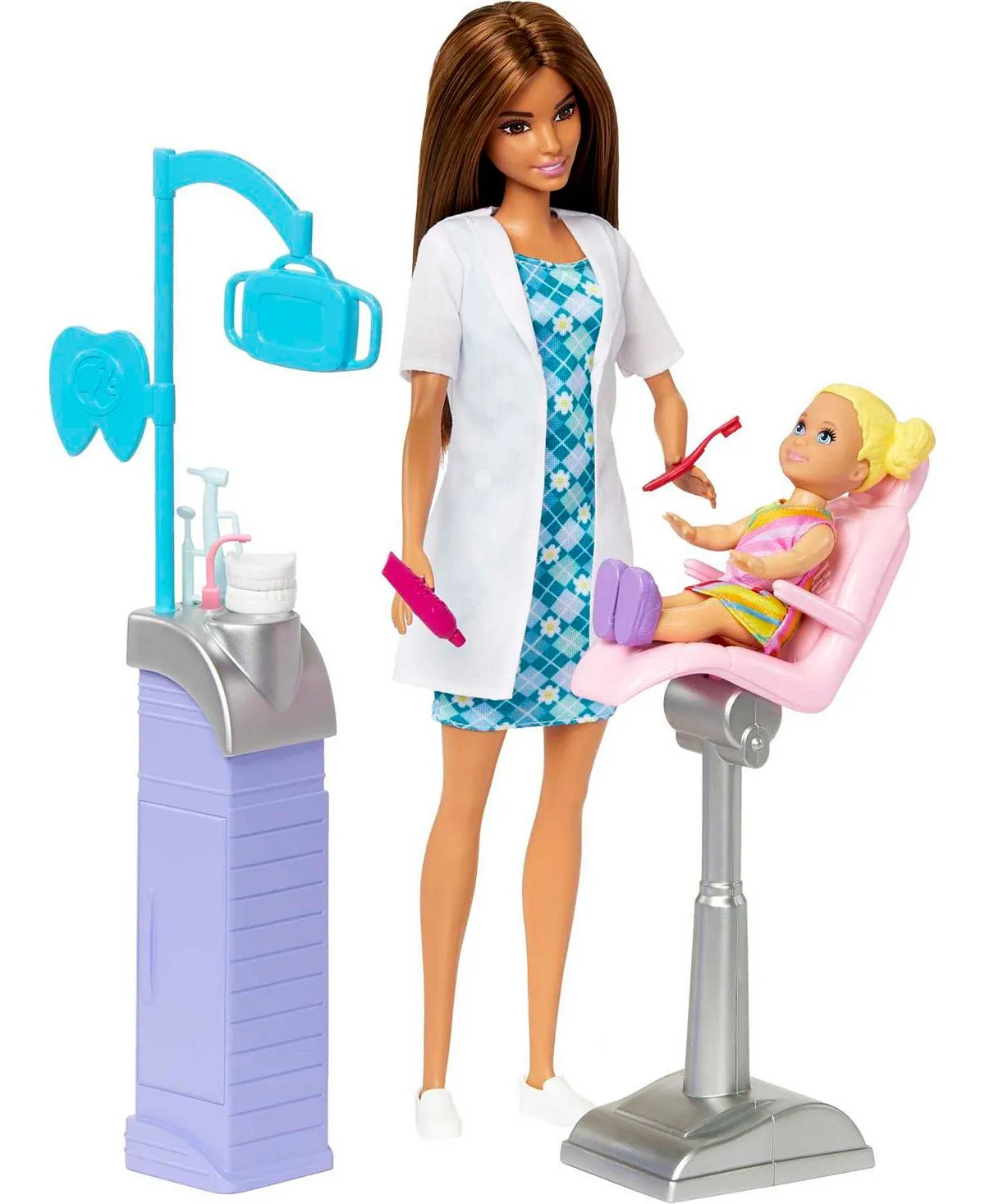 Barbie Careers Dentist Doll and Playset With Accessories, Barbie Toys