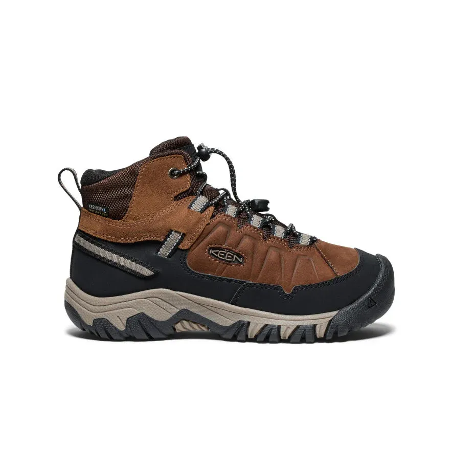 Big Kid's Keen Targhee IV Waterproof Hiking Boot Color: Bison/Brindle