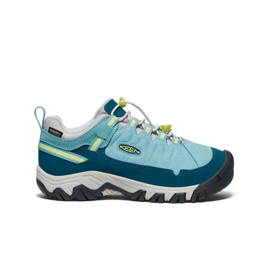 Big Kid's Keen Targhee IV Waterproof Hiking Shoe Color: Reef Waters/Daiquiri Green