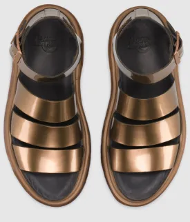 CLARISSA COPPER SPECTRA PATENT SANDAL