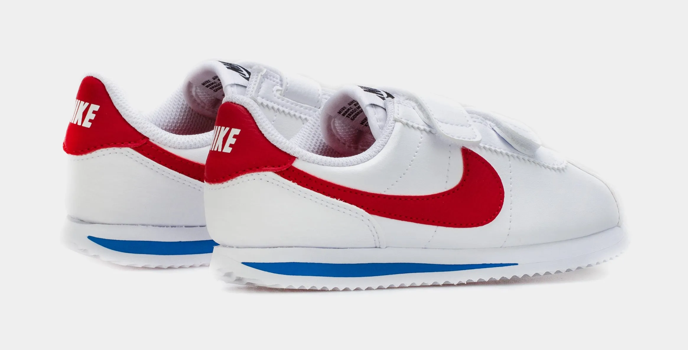 Cortez Basic SL Preschool Lifestyle Shoe (White/Red)