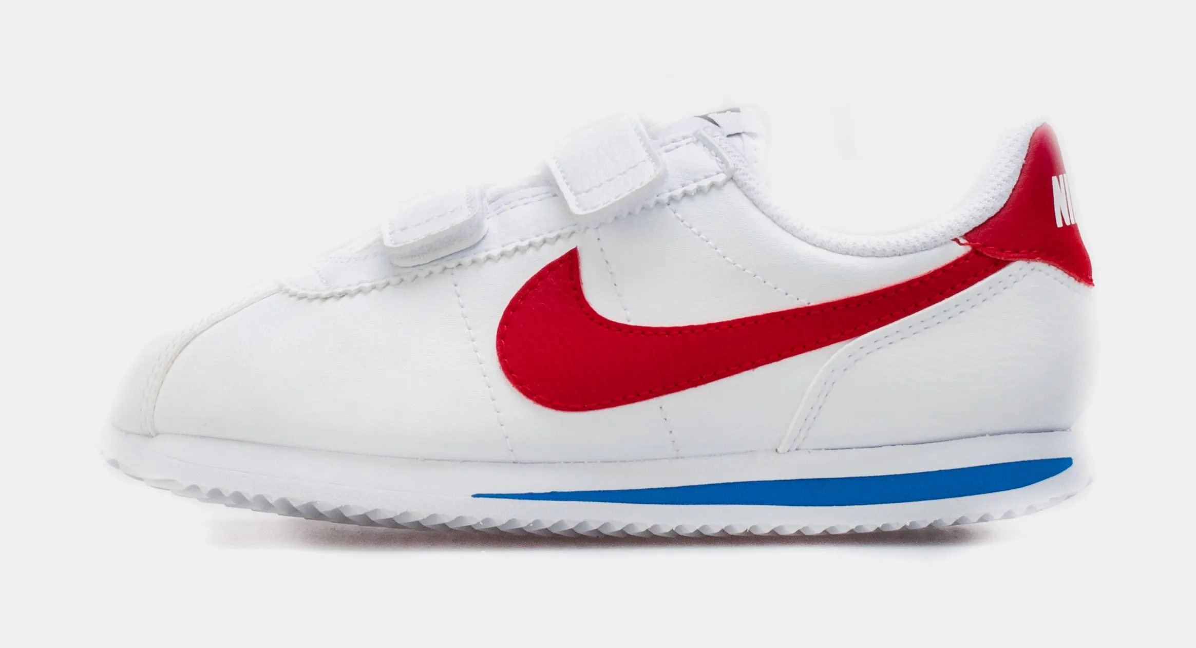 Cortez Basic SL Preschool Lifestyle Shoe (White/Red)