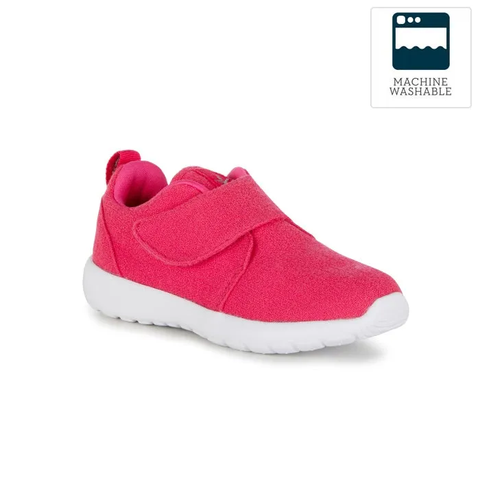 EMU - Kids Moreton Velcro Trainer Fuschia Pink Wool Fabric