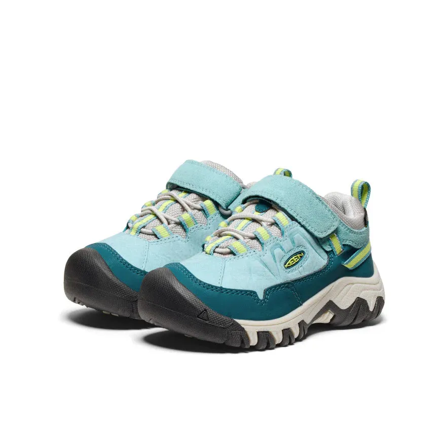 Little Kid's Keen Targhee IV Waterproof Hiking Shoe Color: Reef Waters/Daiquiri Green