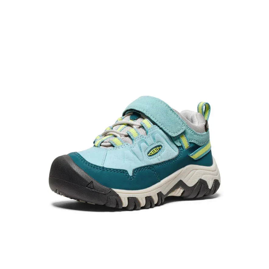 Little Kid's Keen Targhee IV Waterproof Hiking Shoe Color: Reef Waters/Daiquiri Green