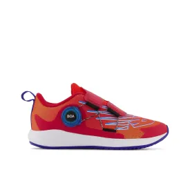 Little Kid's New Balance FuelCore Reveal v3 BOA Color: Neo Flame with Team Red and Infinity Blue