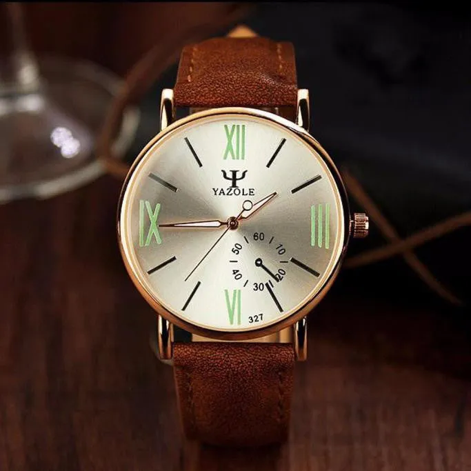 Luxury Fashion Leather Mens Watches