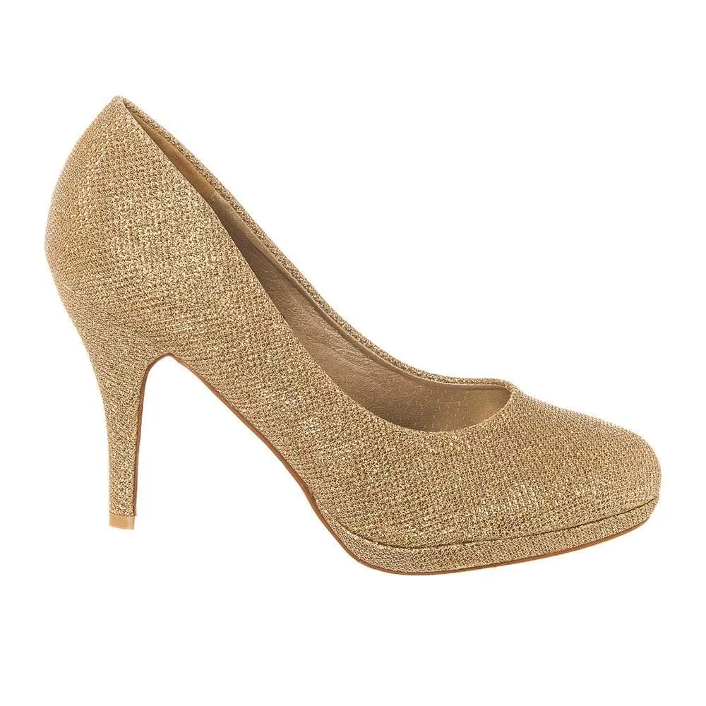 Magnolia High Heel Low Platform Court Shoe