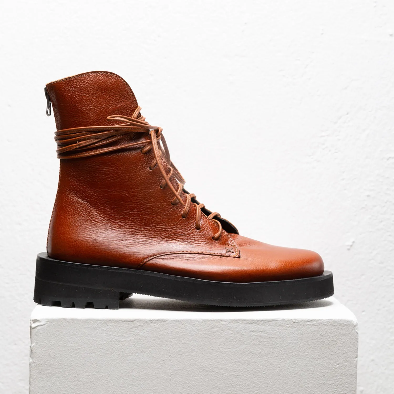 Mey Combat Boots Havana