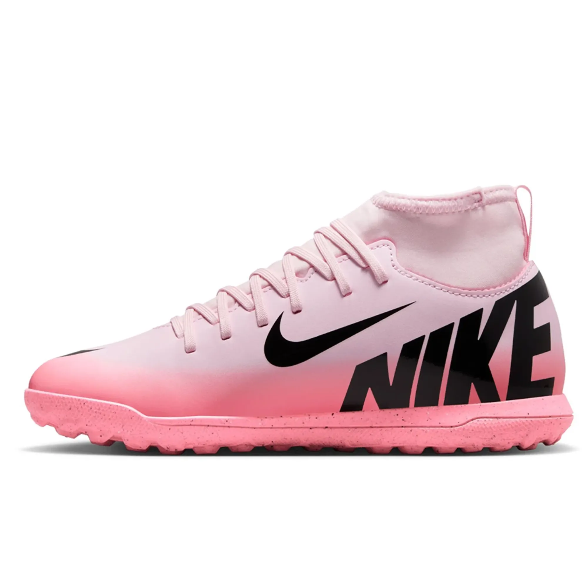 Nike Jr. Superfly 9 Club turf Soccer Shoes (Pink Foam/Black)