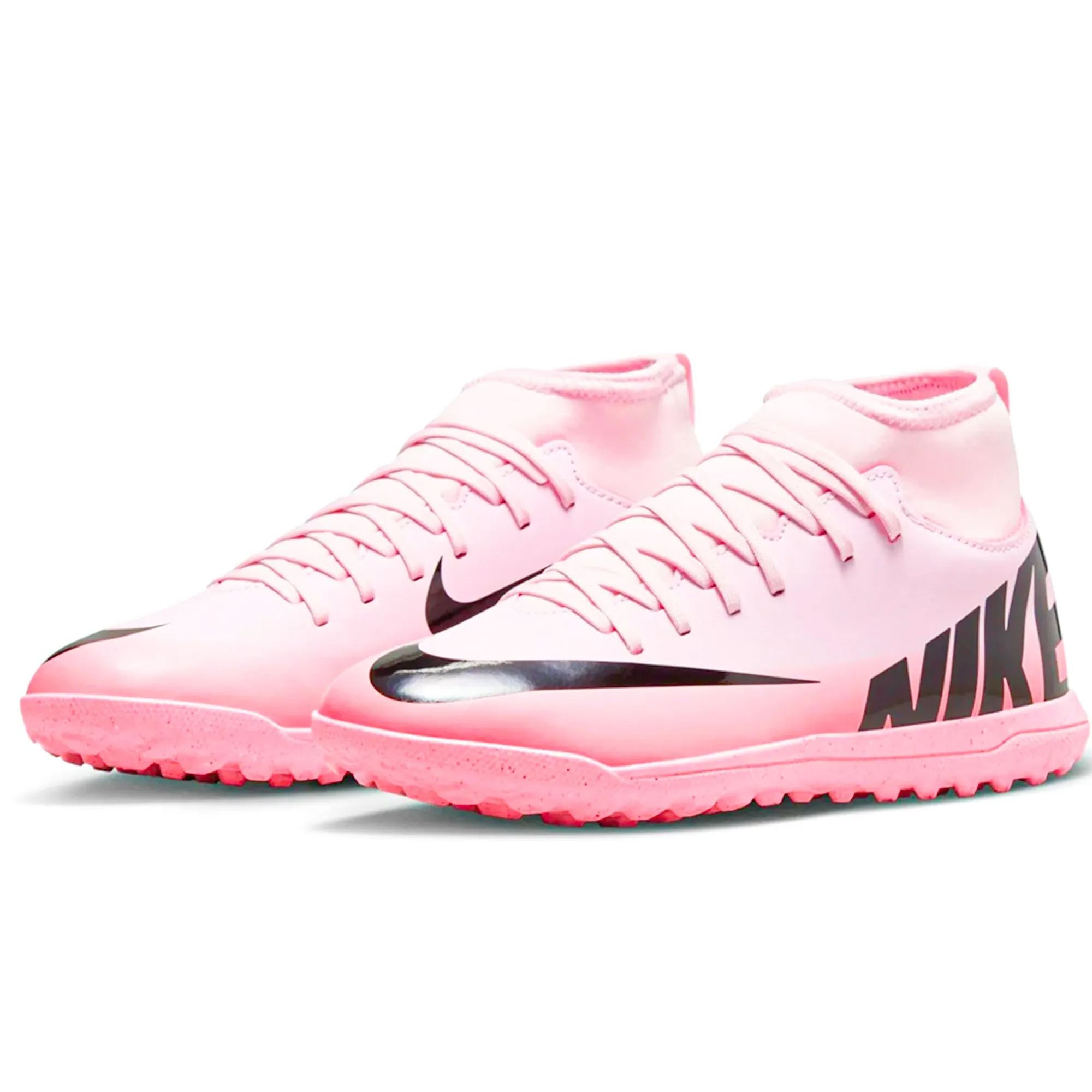 Nike Jr. Superfly 9 Club turf Soccer Shoes (Pink Foam/Black)