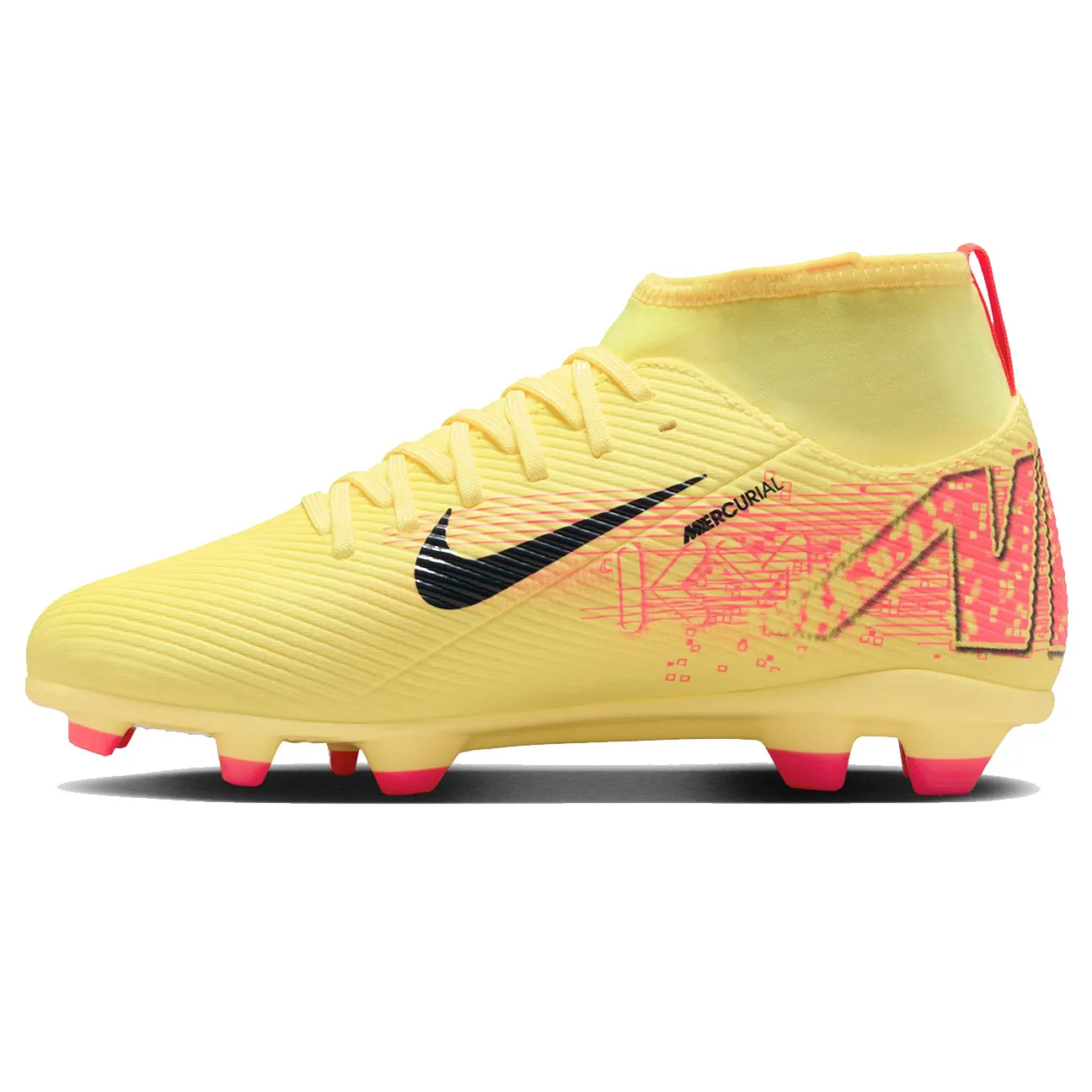 Nike Jr. Youth Superfly 10 Club Kylian Mbappe FG/MG Soccer Cleats (Laser Orange/Armory Navy)