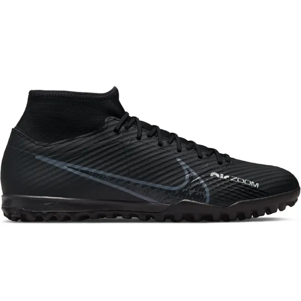 Nike Zoom Superfly 9 Academy Turf Soccer Shoes (Black/Dark Smoke Grey)