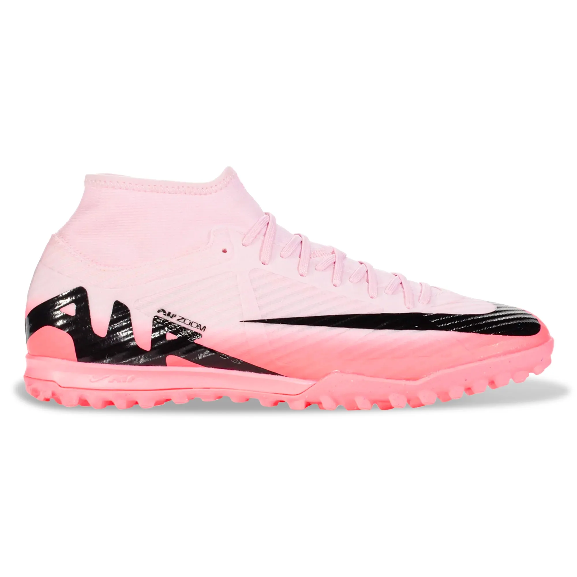 Nike Zoom Superfly 9 Academy Turf Soccer Shoes (Pink Foam/Black)