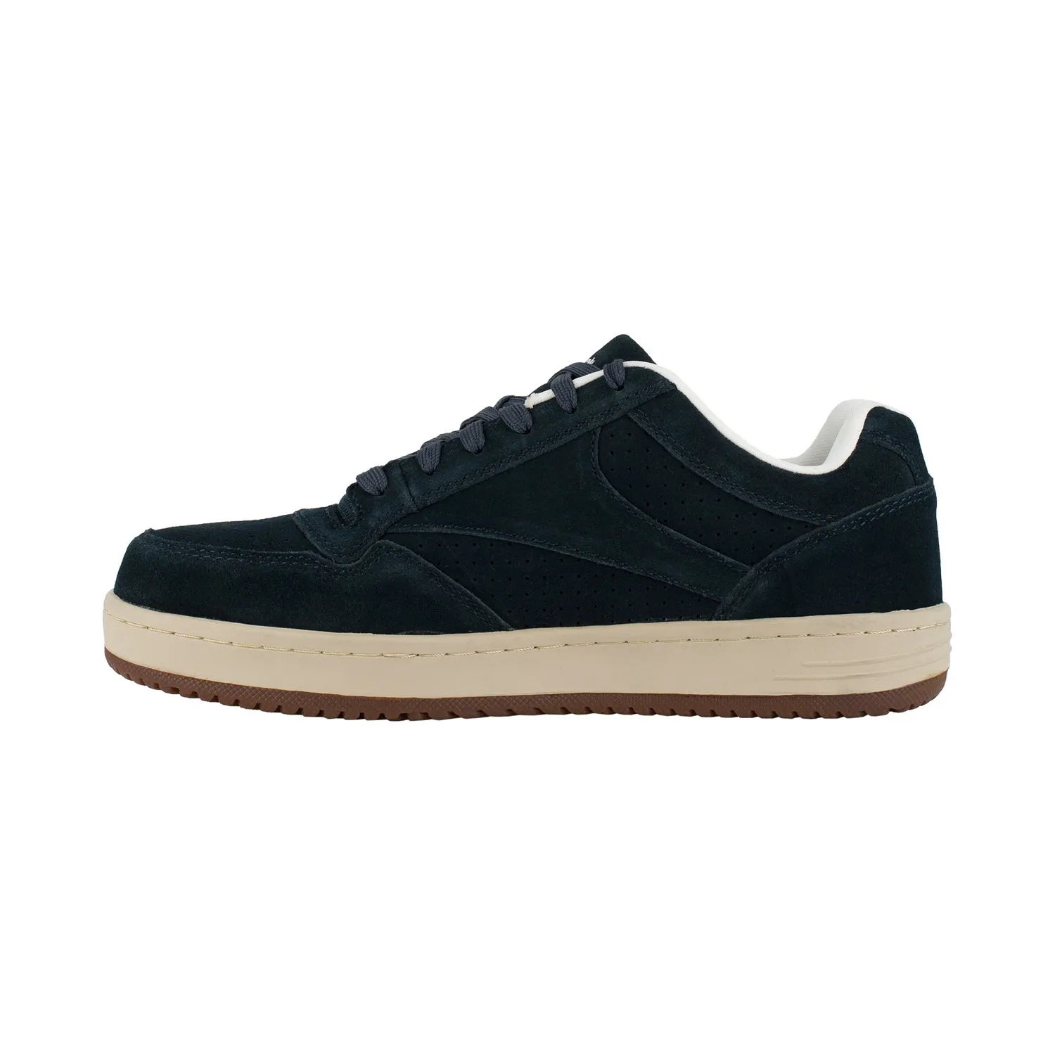 Reebok Mens Navy Suede Classic Skateboard Oxford Soyay Steel Toe