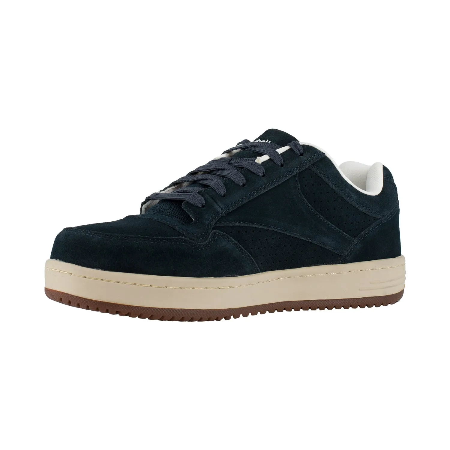 Reebok Mens Navy Suede Classic Skateboard Oxford Soyay Steel Toe