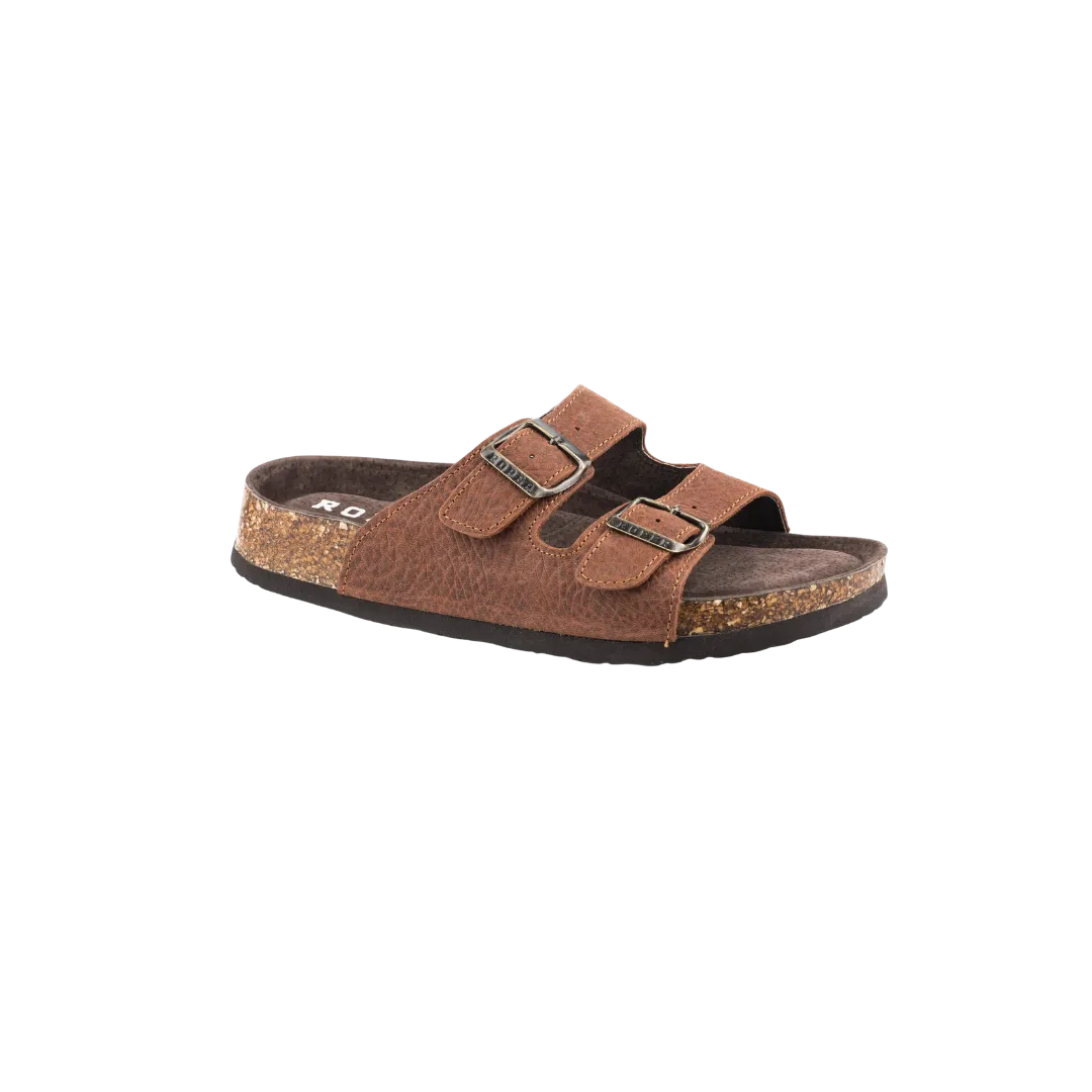 Roper Footwear Women's Tan Tumbled Leather Sandals