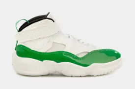 Two Trey Grade School Basketball Shoes (White/Green)