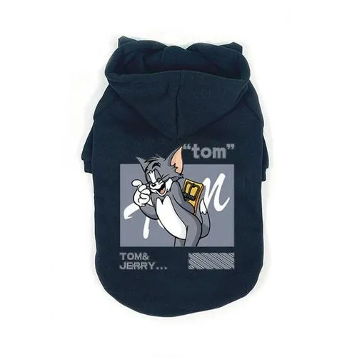 Winter Dogs Hoodie Warm Plus Fleece Pet Dogs Clothes French Bulldog