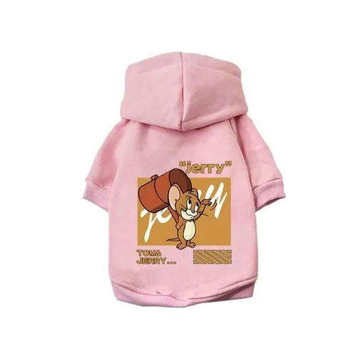 Winter Dogs Hoodie Warm Plus Fleece Pet Dogs Clothes French Bulldog