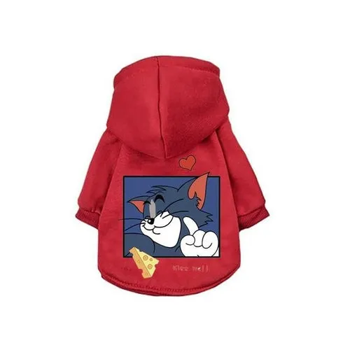 Winter Dogs Hoodie Warm Plus Fleece Pet Dogs Clothes French Bulldog