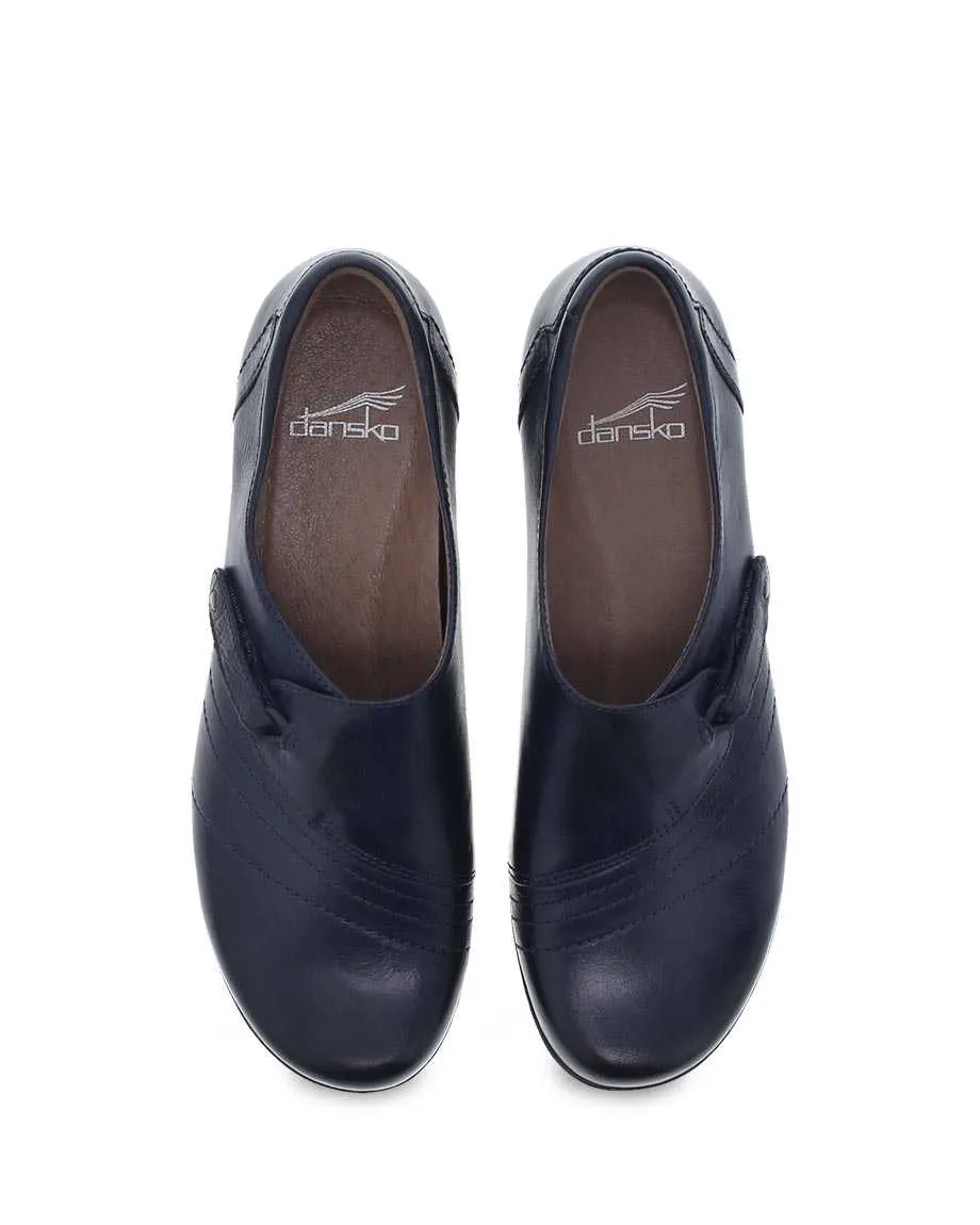 Women's Dansko Franny Color: Navy Burnished Calf