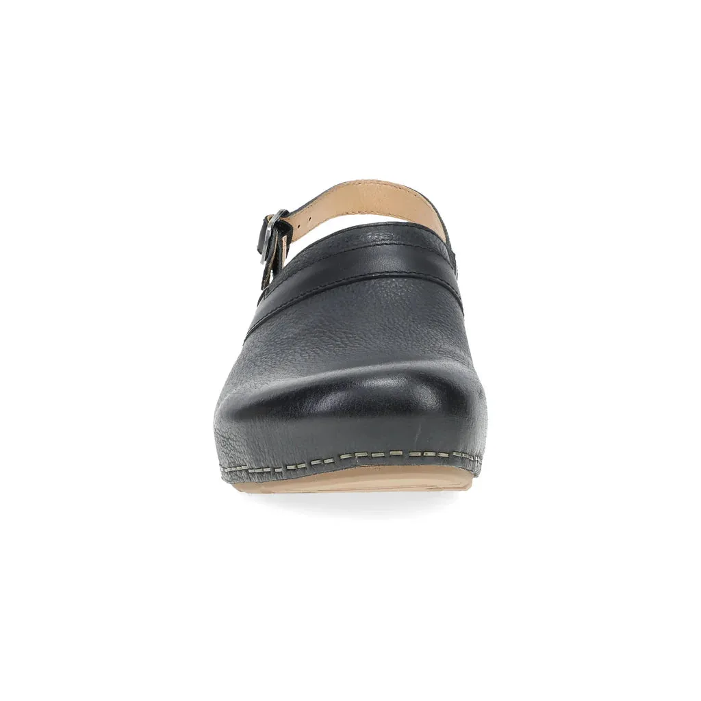 Women's Dansko Tammy Mule Color: Black Milled Burnished