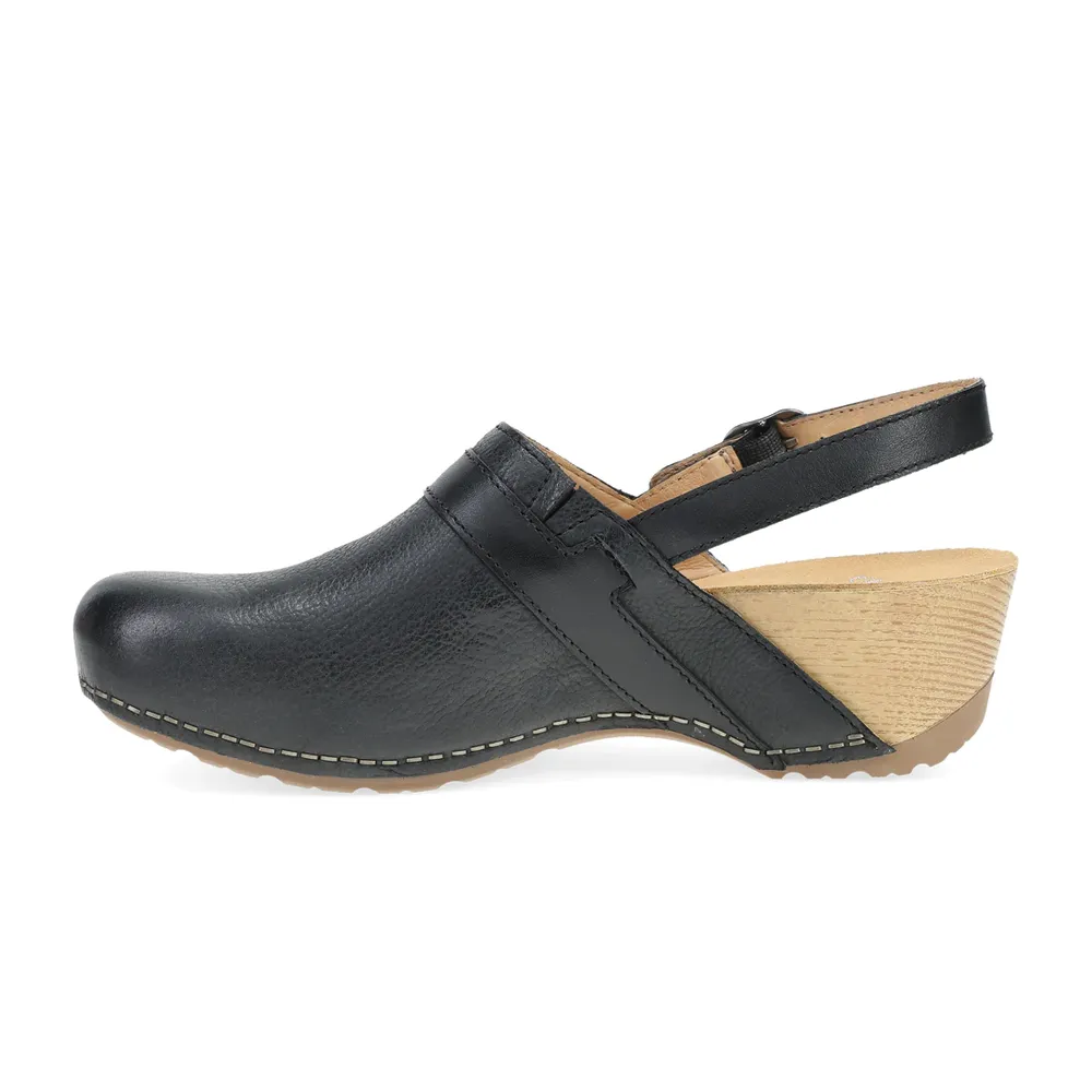 Women's Dansko Tammy Mule Color: Black Milled Burnished