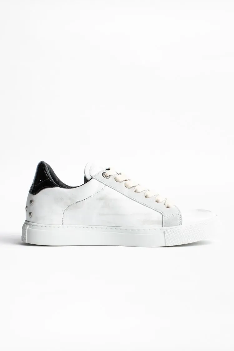 Zadig & Voltaire - White Heart Sneakers in Blanc